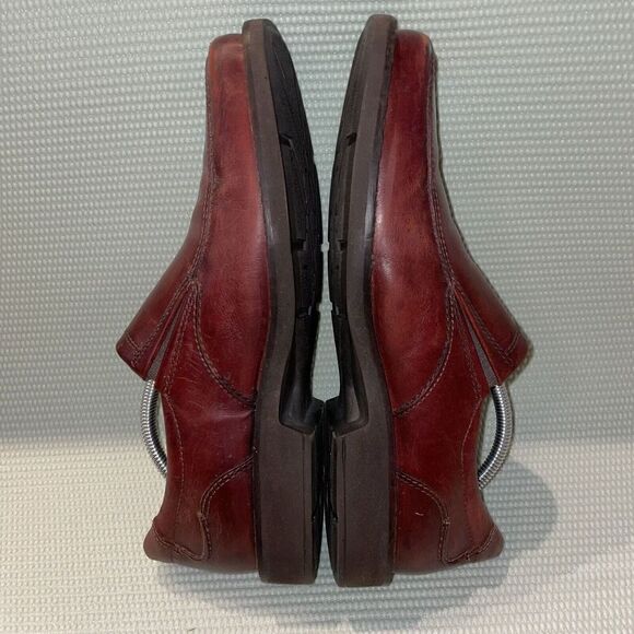 Ecco Seattle Slip On Leather Loafer Shoes Rust Men’s Size EU 43 / US Size 9.5 - Picture 5 of 8